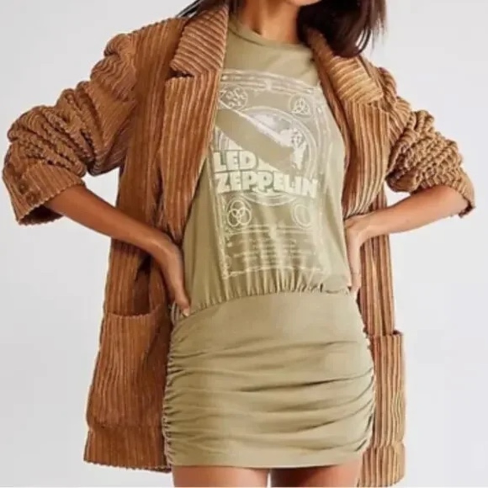 Free People Olive Graphic Tee - Picture 2 of 6